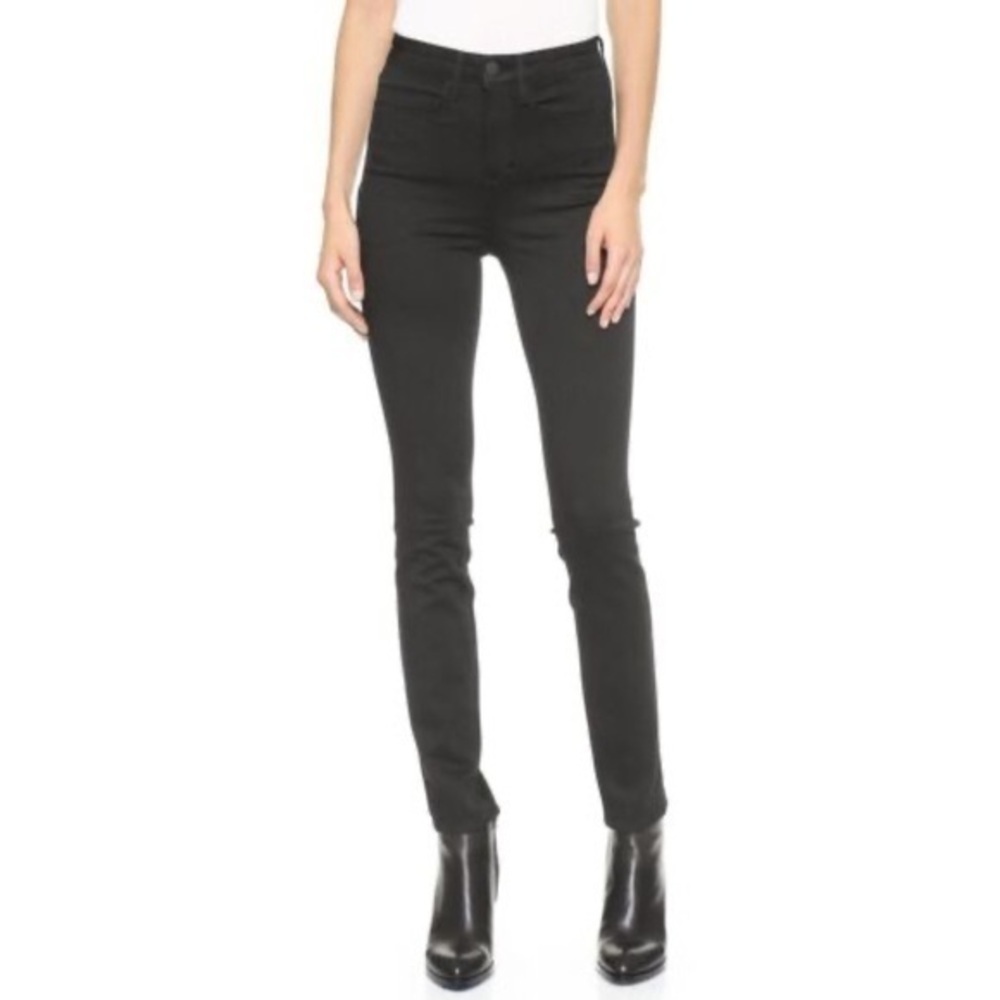 Ayr Women's Mid Rise Skinny Jeans in Black Wash